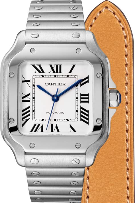 cartier santos misura media|cartier santos watch price.